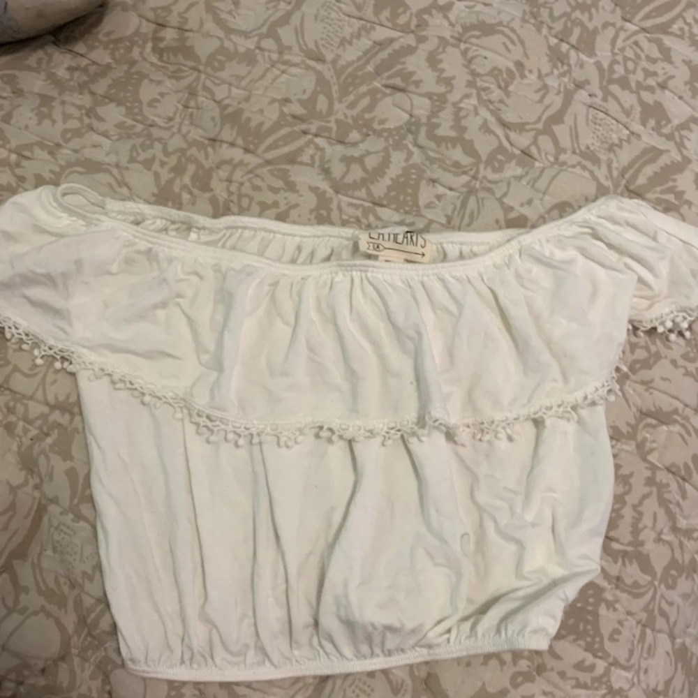 LA hearts crop top